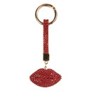 Sleutelhanger rood 5x2x13 cm