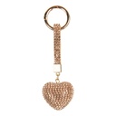 Sleutelhanger goudkleurig 4x3x13 cm