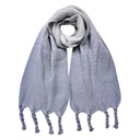 Sjaal 32x220 cm grijs