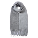 Sjaal 40x240 cm grijs