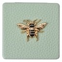 Handspiegel 6x6 cm groen