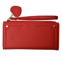 Portemonnee 19x11 cm rood