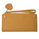 Portemonnee 19x11 cm geel