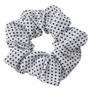 Haarelastiekje wit Ø 10x3 cm
