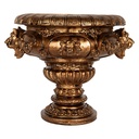 Decorazione Vaso Porta Pianta Color oro 26x22x21 cm