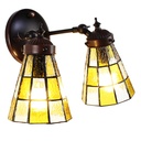 Wandlamp Tiffany 30x23x23 cm E14/max 2x40W