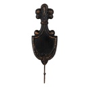 Wall Hook Black Brown 12x4x38 cm