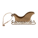 Decoratie hanger slee 19x4x5 cm