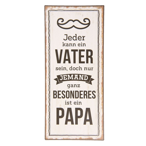 Tekstbord 13x1x30 cm