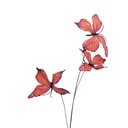 Decoratie tak met vlinders 10x10x65 cm