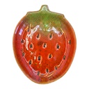 Plat décoratif Fraise Rouge Vert 14x12x2 cm