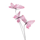 Decoratie tak met vlinders 10x10x65 cm