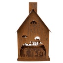 Decoratie huis 17x17x28 cm