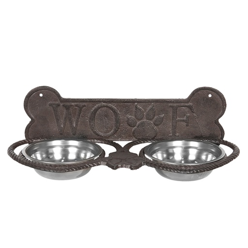 Dieren voerbak 39x18x12 cm / 2x300 ml