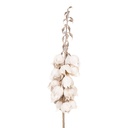 Decoratie tak met bloemen 12x12x100 cm