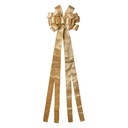 Noeud décoratif Beige Couleur or 33x135 cm