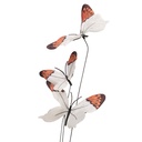 Decoratie tak met vlinders  10x10x65 cm