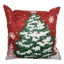 Cushion Cover Red White 45x45 cm