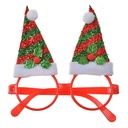 Lunettes avec chapeaux de pere Noël 13x3x15 cm