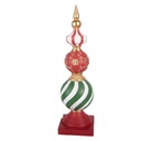 Decoration Christmas Bauble Red Green 16x16x56 cm