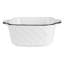 Bowl White Black 15x12x5 cm / 400 ml