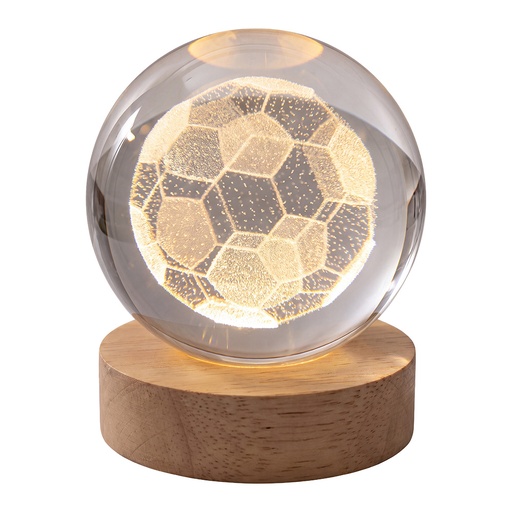 Glazen bol met licht LED Ø 6 cm