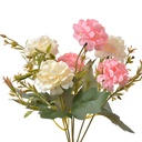 Kunstblumen Rosa Weiß 15x10x30 cm