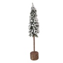 Artificial Christmas tree Green White Ø 10x60 cm
