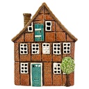 Waxinelichthouder huis 16x9x20 cm