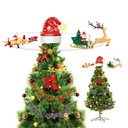 Decoratie kerstboom topper 70x35x29 cm