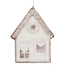 Decoratie hanger huisje 8x1x10 cm