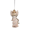 Decoratie hanger engel 4x3x10 cm