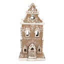 Decorazione Casa con LED Marrone Rosa 9x7x18 cm