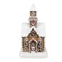 Décoration maison avec LED Marron, Blanc 13x11x25 cm