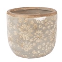 Decoratie bloempot Ø 10x9 cm