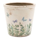 Decoratie bloempot Ø 12x11 cm