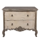 Cassettiera Grigio Beige 95x40x82 cm