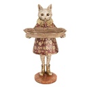 Decoratie kat 16x14x27 cm