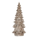 Weihnachtsdeko Weihnachtsbaum Braun Weiß 14x14x30 cm