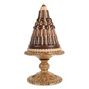 Dekoration Torte Braun Goldfarbig Ø 24x45 cm