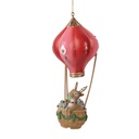 Decoratie hanger hert in luchtballon Ø 7x17 cm
