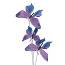 Decoratie tak met vlinders 10x10x65 cm