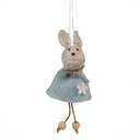 Decoratie hanger konijn 6x3x13 cm
