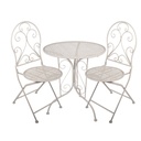 Tafel + 2 stoelen Ø 60x70 / 39x39x94 cm (2)