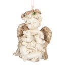 Decoratie hanger engel 5x4x6 cm