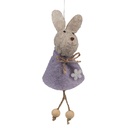 Decoratie hanger konijn 6x3x13 cm