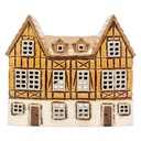 Waxinelichthouder huis 23x10x19 cm