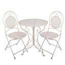 Tafel + 2 stoelen Ø 60x74 / 50x40x92 cm (2)