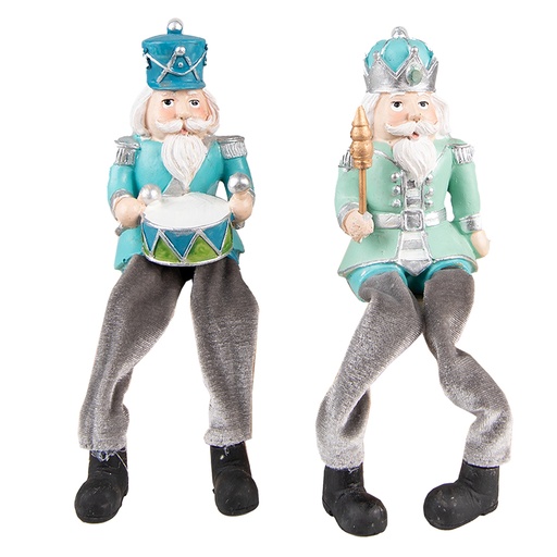 Decoratie notenkraker (set van 2) 7x6x21 cm