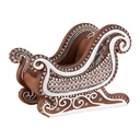 Decoratie slee 20x12x15 cm